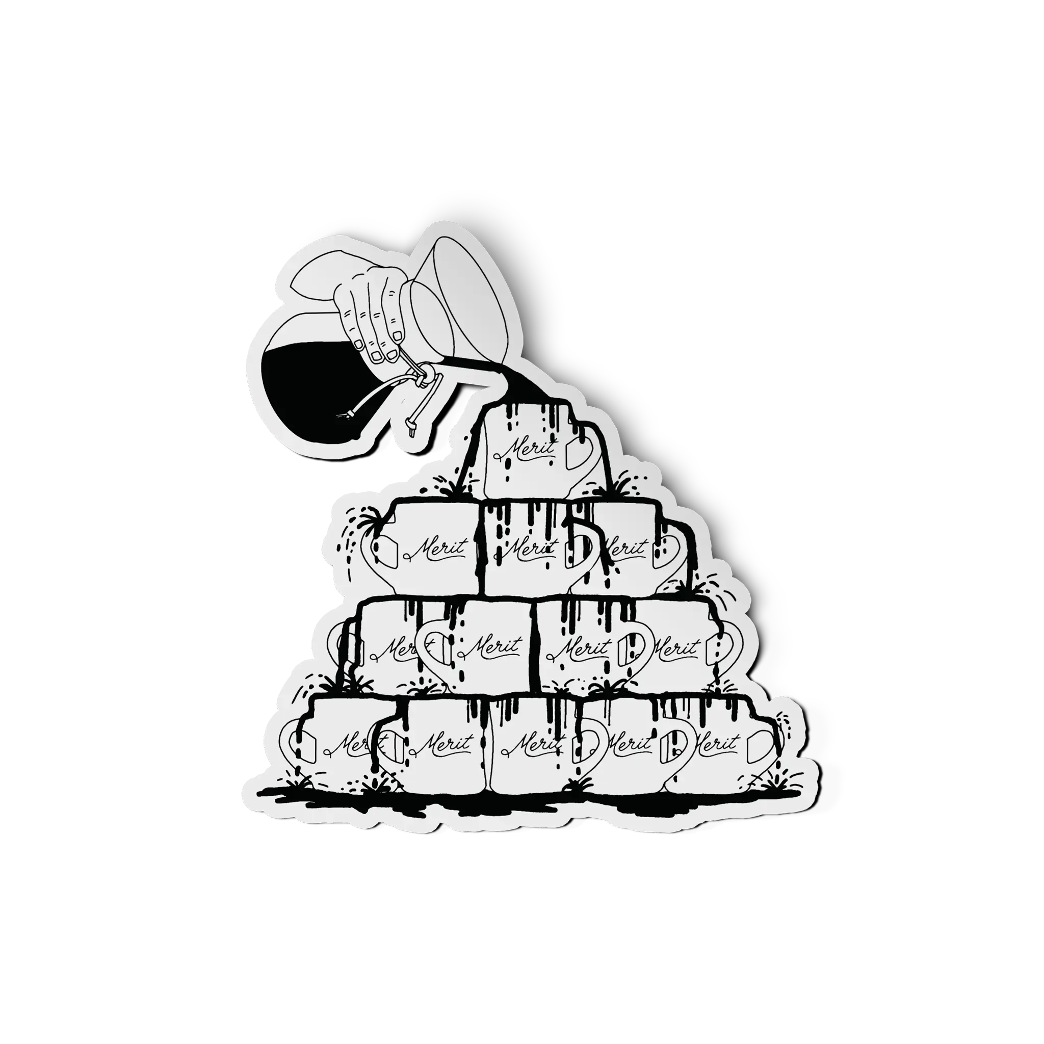 Merit Coffee Stickers - Image 3